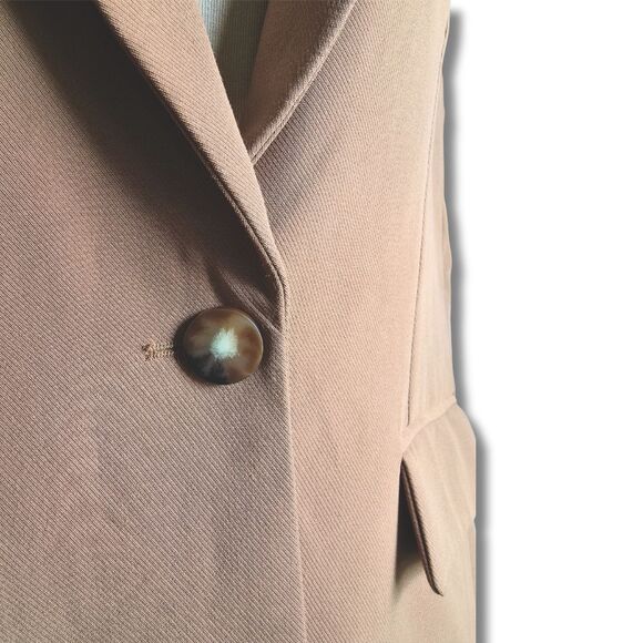 NWT Rachel Zoe Camel Sleeveless Blazer Vest M - Picture 4 of 8